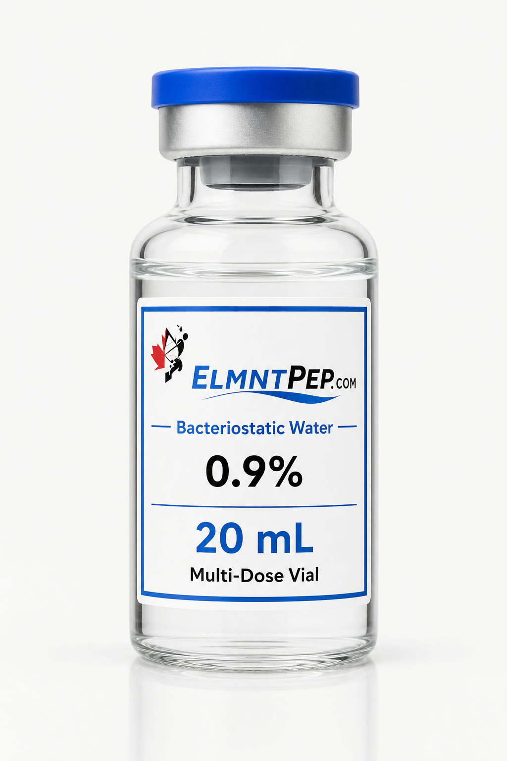 ELMNTPEP Bacteriostatic Water 0.9 percent 20mL multi-dose vial